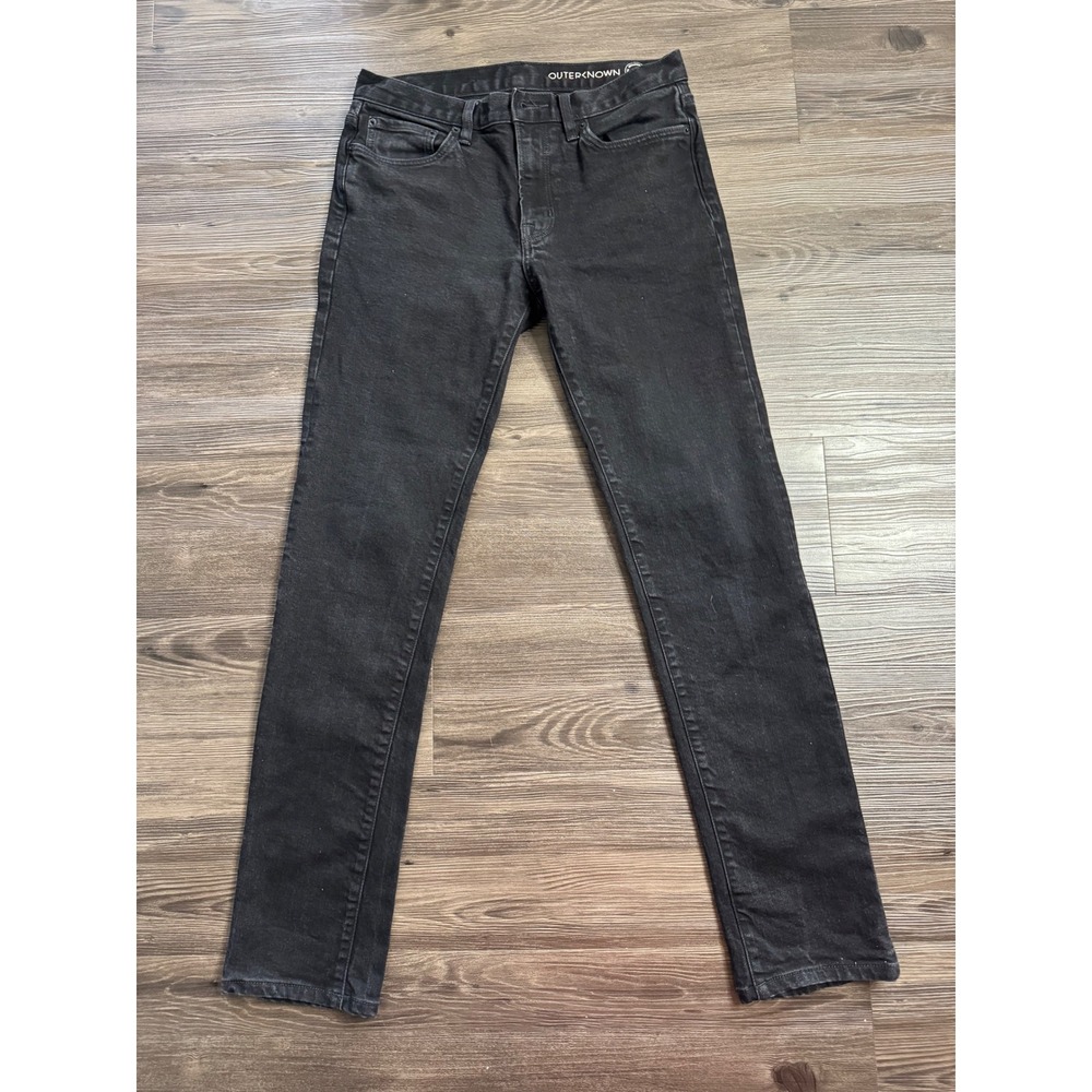 Outerknown S.E.A. Jeans Ambassador Slim Fit Black Organic Cotton Denim 31x34